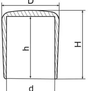 Zaślepka zewnętrzna okrągła żółta fi 25 5 szt. Rabat